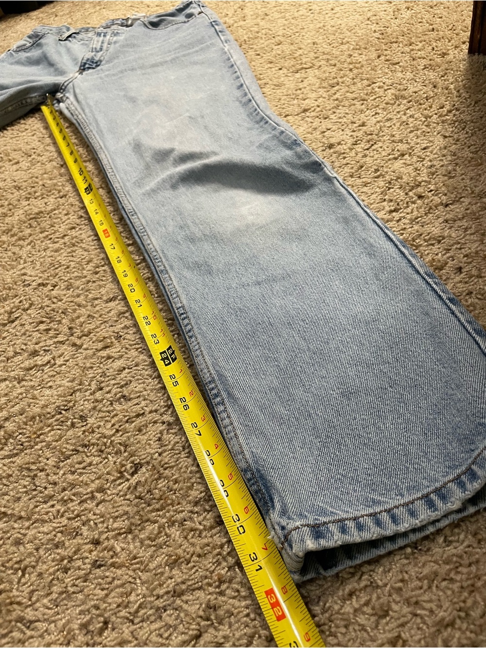 Vtg Y2K 90s Calvin Klein Jeans, 5 pocket straight leg, 100% cotton, size 12x32 - Picture 7 of 10